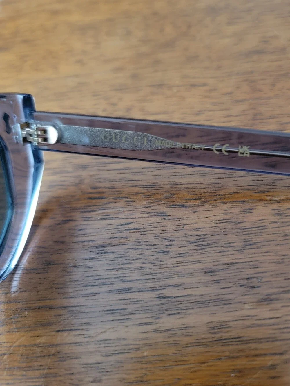 GUCCI blue gray sunglasses